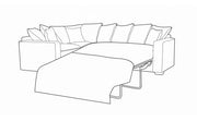 Chicago 2 by 1 Seater Left Hand Facing Pillow Back Sofa Bed Corner Group