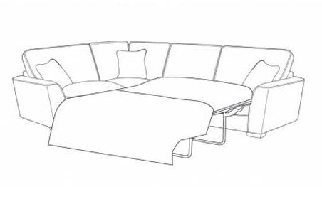 Fantasia 2 by 1 Seater Left/Right Hand Facing Standard Back Sofa Bed Corner Group