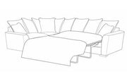 Fantasia 2 by 1 Seater Left Hand Facing Pillow Back Sofa Bed Corner Group