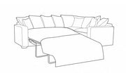 Chicago 2 by 1 Seater Right Hand Facing Pillow Back Sofa Bed Corner Group