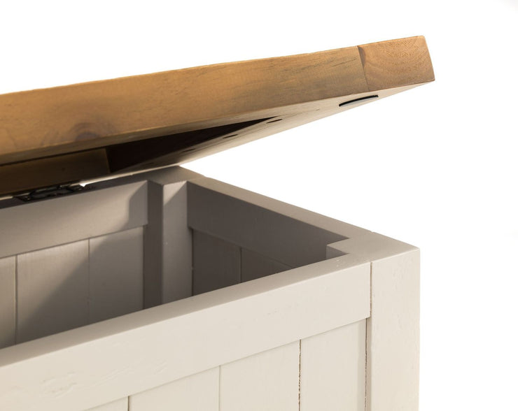 Aspen Storage Bench - Grey Wash