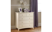 Cameo 3 + 2 Drawer Chest Of Drawers - Stone White