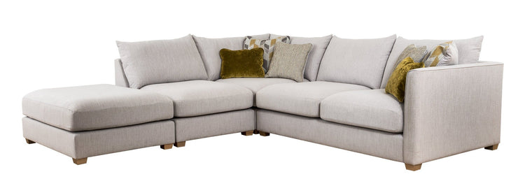 Carter 2 by 1 Seater and Footstool Right Hand Facing Corner Group