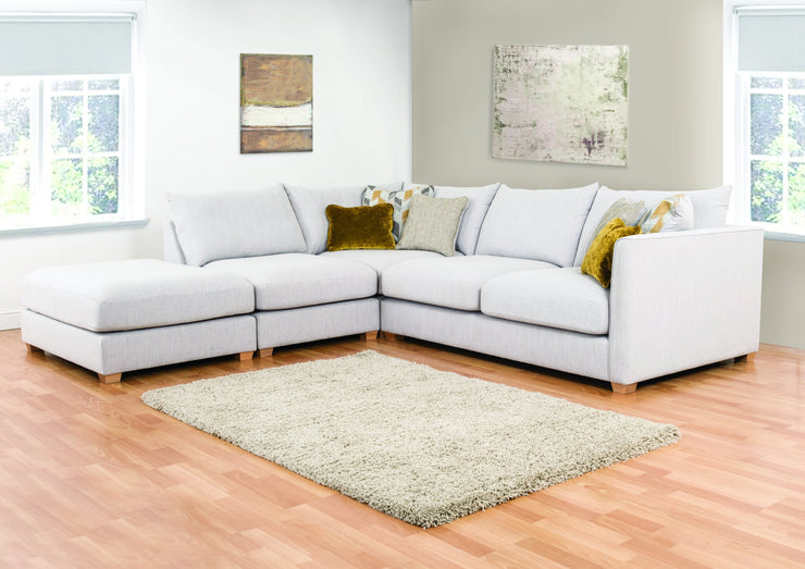 Carter 2 by 1 Seater and Footstool Right Hand Facing Corner Group