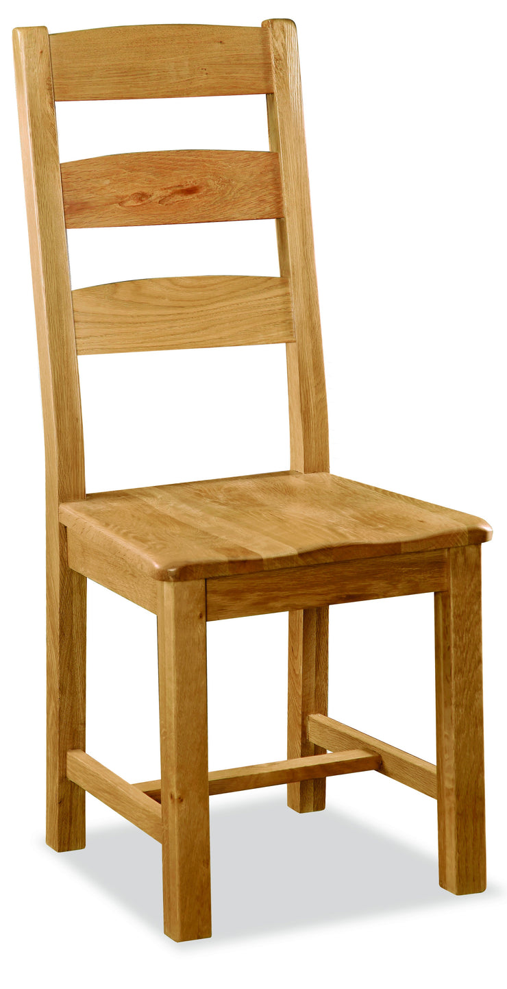 Salisbury Slatted Dining Chair With Wooden Seat