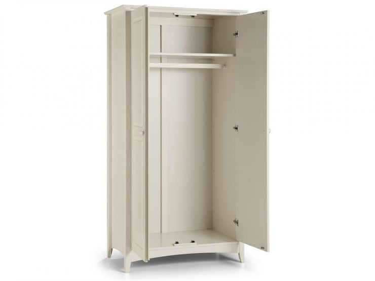 Cameo 2 Door Wardrobe - Stone White