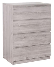 Jupiter 4 Drawer Chest Of Drawers - Grey Oak