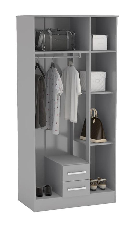 Lynx 3 Door 2 Drawer Wardrobe with Mirror