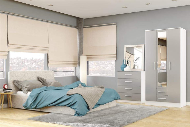 Lynx 3 Door 2 Drawer Wardrobe with Mirror