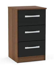 Lynx 3 Drawer Bedside Table