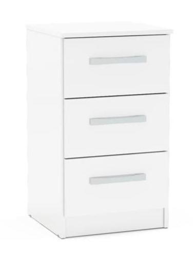 Lynx 3 Drawer Bedside Table