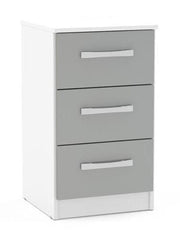 Lynx 3 Drawer Bedside Table