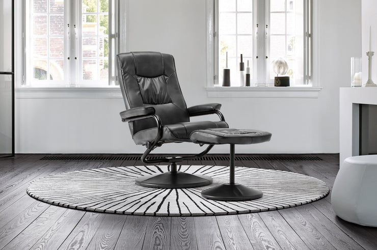 Memphis Swivel Chair and Footstool