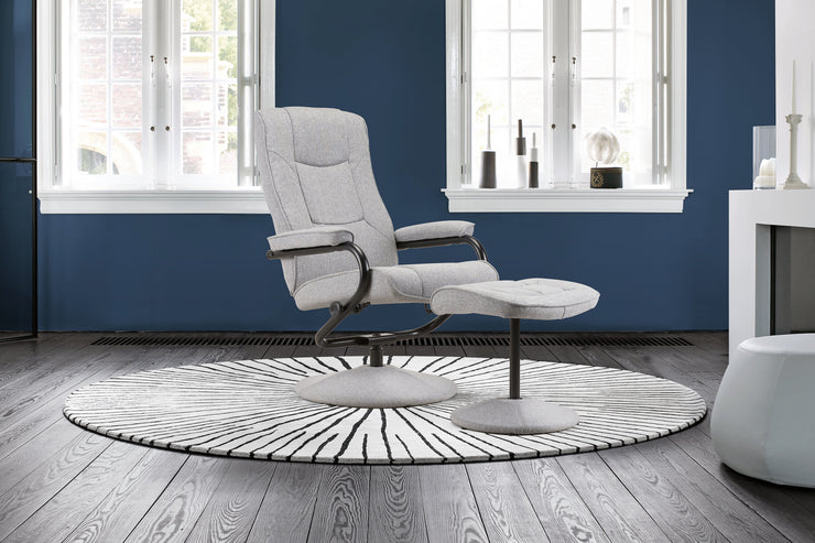 Memphis Swivel Chair and Footstool