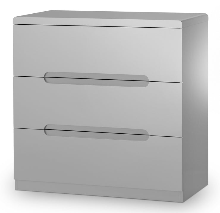 Manhattan 3 Drawer Chest - Grey