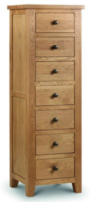 Marlborough 7 Drawer Narrow Chest Of Drawers