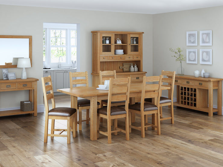 Salisbury Slatted Dining Chair With Wooden Seat