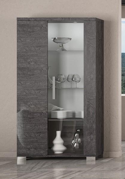 Sarah 2 Door Vitrine With Light