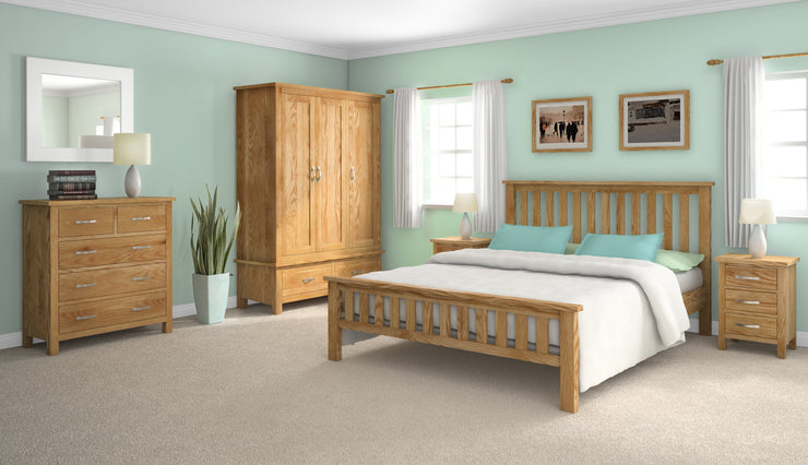 Global Home New Trinity 4'6 Slatted Bed