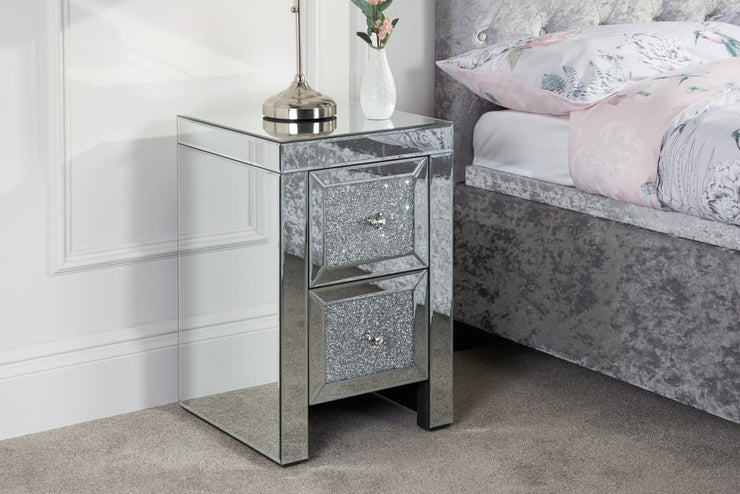 Vienna 2 Drawer Bedside Table