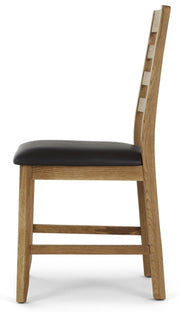 Corndell Victoria Dining Chair - Brown PU (Single Chair)