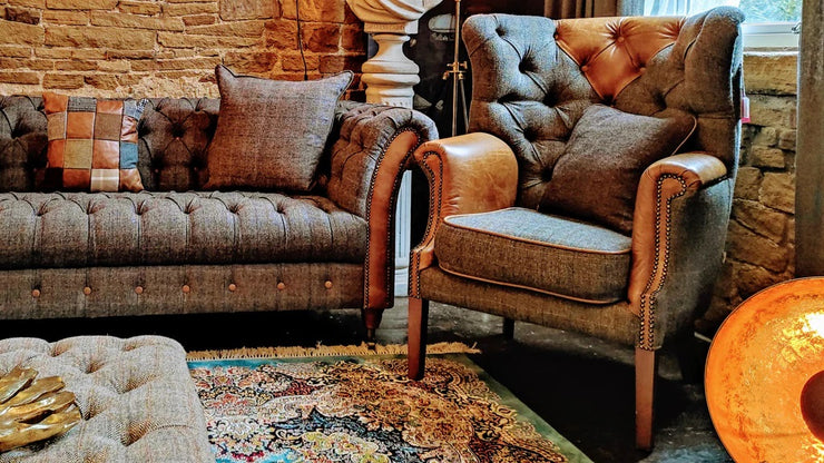 Vintage Kensington Tweed Chair