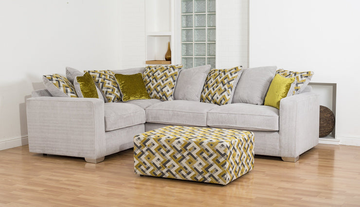 Chicago 2 by 1 Seater Left/Right Hand Facing Pillow Back Sofa Bed Corner Group