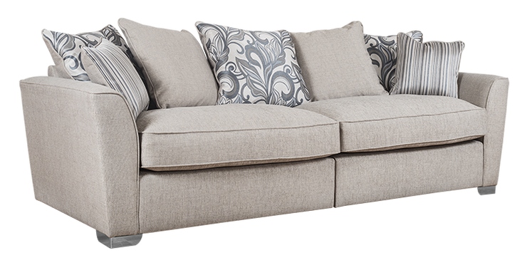 Fantasia Pillow Back 4 Seater Modular Sofa