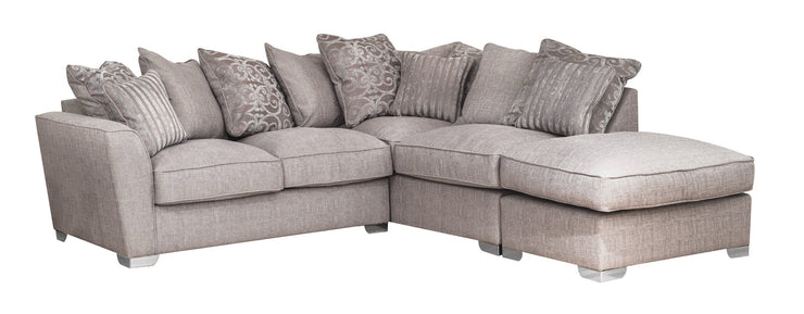 Fantasia 2 by 1 Seater with Footstool Right/Left Hand Facing Pillow Back Corner Group