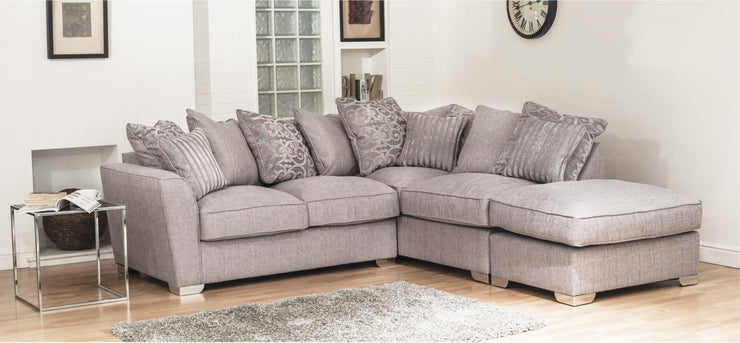 Fantasia 2 by 1 Seater with Footstool Right/Left Hand Facing Pillow Back Corner Group