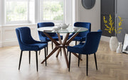 Luxe Velvet Dining Chair - Blue