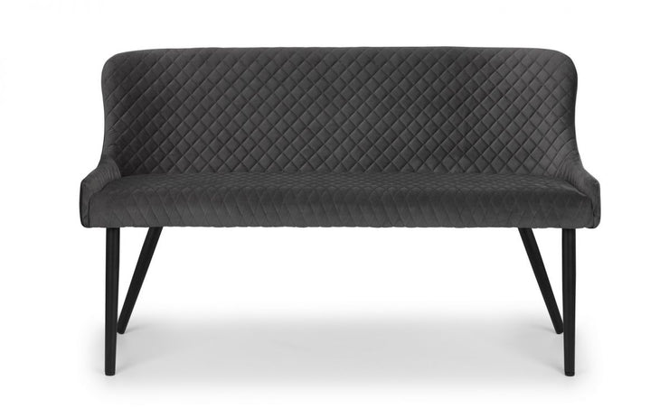 Luxe High Back Bench - Grey