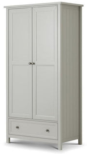 Maine 2 Door Combination Wardrobe - Dove Grey