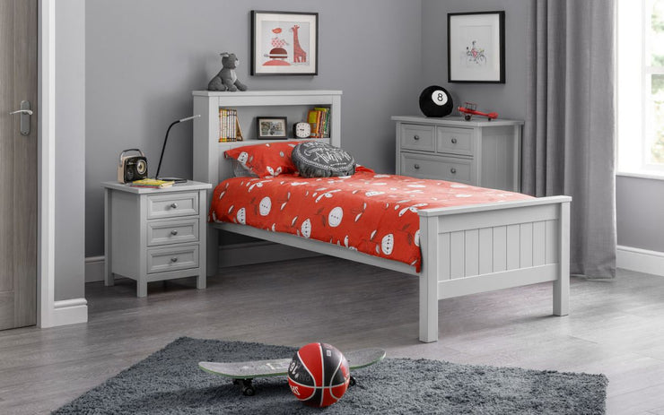 Maine Bookcase Bed - Dove Grey